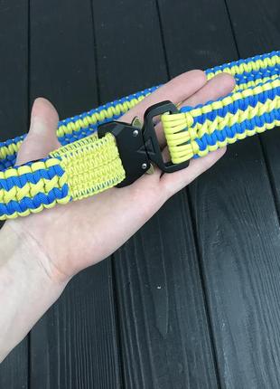 Ремень із паракорду double cobra (blue/yellow)