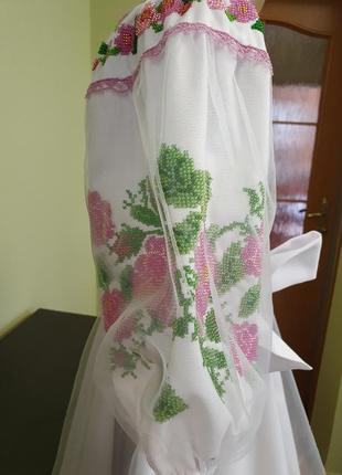 Шикарное платье вышиванка2 фото