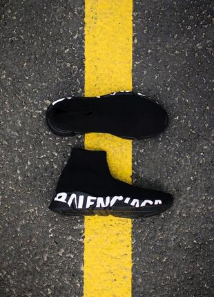 Кросівки жіночі чорні speed trainer graffiti black3 фото