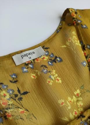 Красивая стильная полупрозрачная блуза в цветочный принт7 фото