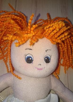 Лялька м'яка з мотузковим волоссям, 30 см2 фото