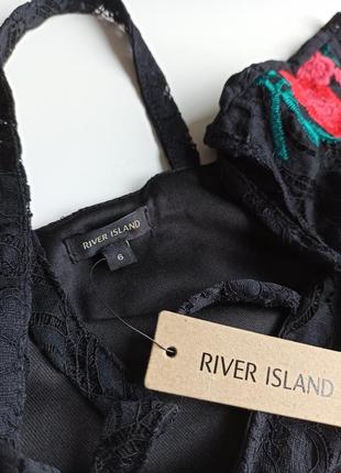 Красивая стильная гипюровая блуза с вышивкой river island7 фото