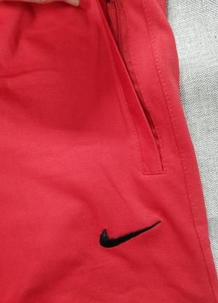 Червоні шорти nike трикотажні спортивні2 фото