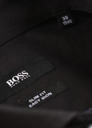 Hugo boss мужская рубашка черная slim fit размер s m5 фото