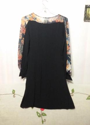 Сукня віскозне важке з шифоновими рукавами (пог 45-46 см) (11)2 фото