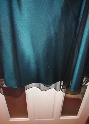 Костюм блузка и двухслойная юбка9 фото