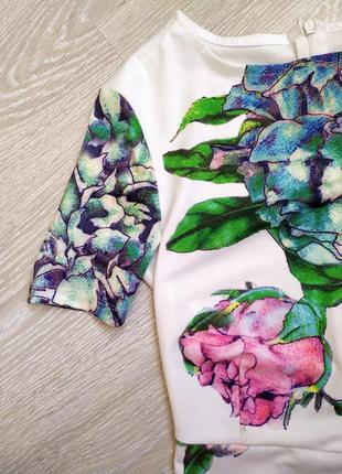 Приголомшливе плаття футляр міді квітковий принт3 фото