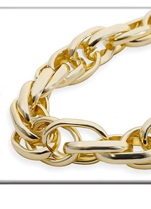 Ланцюг ланцюжок чокер велика складне плетіння кольє намисто під золото нова8 фото