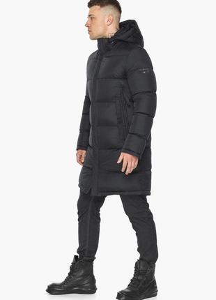 Стильная мужская чёрная куртка зимняя модель 49773 (остался только 52(xl))3 фото