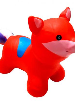 Іграшка-стрибун "лисиця" bt-rj-0074 надувна (червоний)1 фото