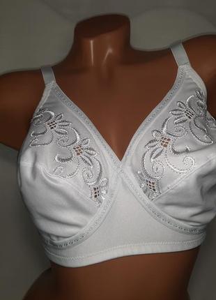 80е 36dd new! m&s хлопковый бюстгальтер без косточек4 фото