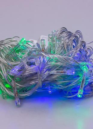 Гирлянда нить светодиодная garlandopro 100 led 6м 8 режимов гирлянда новогодняя7 фото