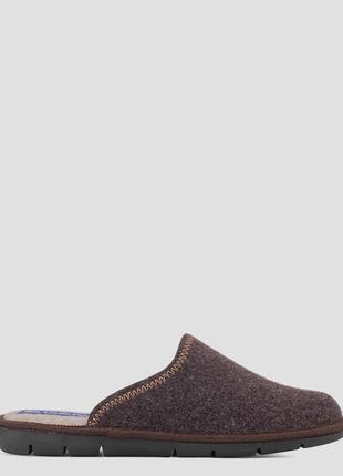 Тапочки мужские  коричневые фетр украина  inblu - размер 42 (27,5 см)  (модель: inb91-3bbrown)4 фото