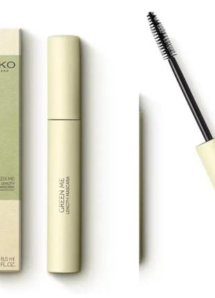 Тушь для ресниц kiko milano green me length mascara, 8 мл