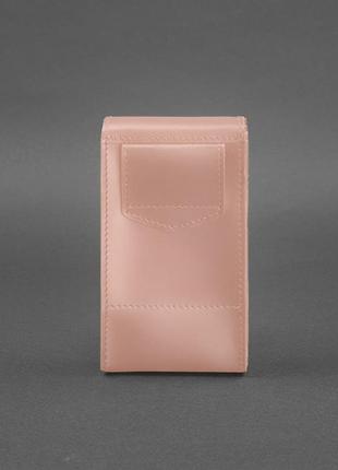 Набір сумка-клатч на пояс через плече жіноча шкіряна, рожева 2 шт8 фото