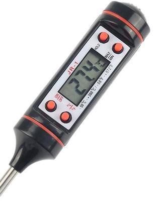 Термометр цифровий кухонний градуcник харчовий з щупом з нержавіючої сталі для їжі jr-1 + -50 ... + 300 ºc2 фото