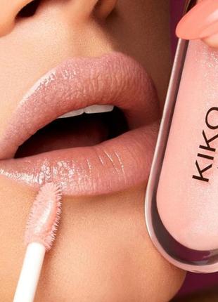 Блиск для губ 3d ефект kiko milano 3d hydra lipgloss (06)1 фото