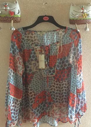Шифонова блузка в стилі бохо