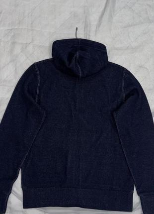 Шерстяная кофта свитер hugo boss оригинальная синяя на молнии,,новый10 фото