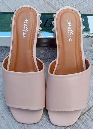 Сабо мюли розовые mellisa 38 рр.