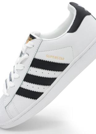 Кросівки adidas superstar чорні - золото 37. розміри в наявності: 36, 37.