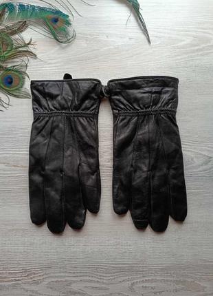 Кожаные качественные перчатки, варежки1 фото