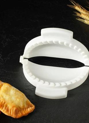 Пластикова форма для ліплення чебуреків та пиріжків (чебуречниця) діаметр 18 см2 фото