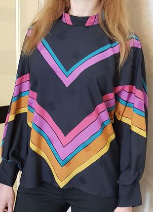 Яркая дизайнерская блузка, франция5 фото