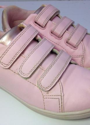 H&m кеды на липучках розовые 19.5-20 см