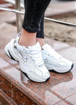 Кросівки nike m2k tekno white cool grey black кросівки1 фото