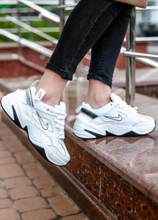 Кросівки nike m2k tekno white cool grey black кросівки7 фото