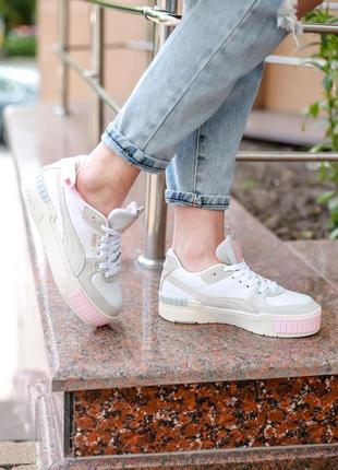 Кросівки кеди puma cali sport mix white - marshmallow кроссовки кеды3 фото