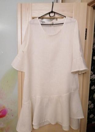 Платье лен.