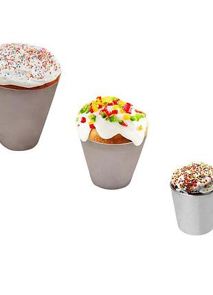 Набір з 3 форм для випічки паски, хліба і кексів 1.5 л / 1.0 л / 0.5 л