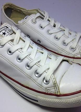 Converse all star chuck taylor унисекс кожаные кеды кроссовки 24.5-25 см