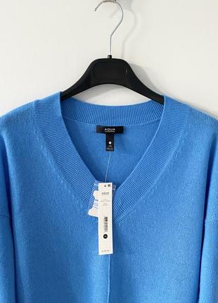 Aqua голубий кашемировый свитер 100% кашемир7 фото