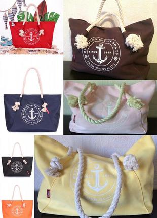 Вместительная женская повседневная сумка с морской тематикой