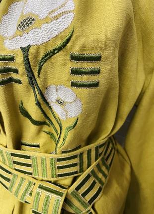 Натуральное платье с вышивкой вышиванка3 фото