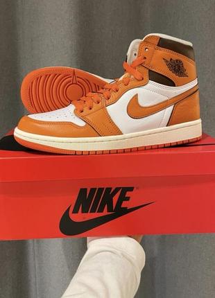 Кроссовки nike air jordan 1 retro high og starfish найк джордан ретро оригинал2 фото