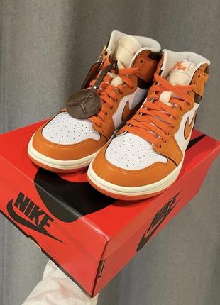 Кроссовки nike air jordan 1 retro high og starfish найк джордан ретро оригинал3 фото