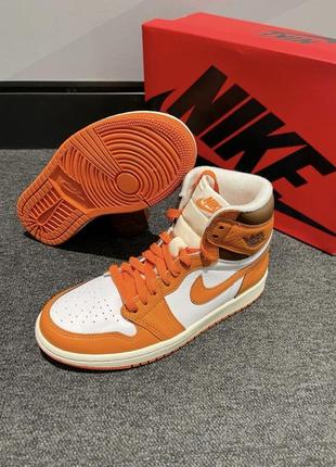 Кроссовки nike air jordan 1 retro high og starfish найк джордан ретро оригинал10 фото