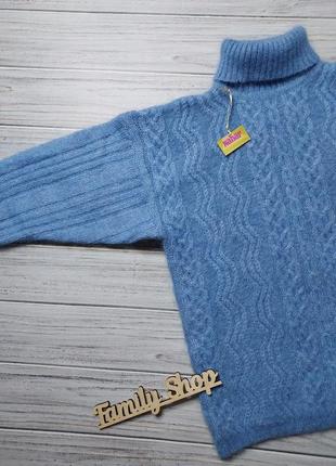Женский вязаный свитер, мохеровый теплый свитер5 фото