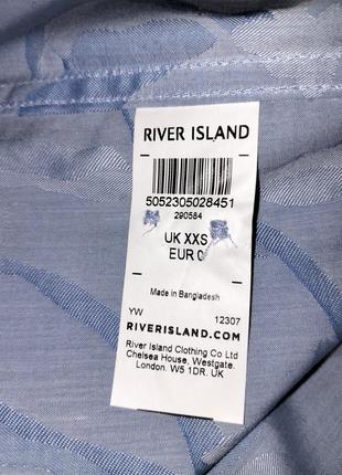 Підліткова сорочка на довгий рукав блакитна нова river island5 фото