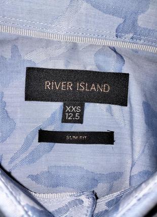 Підліткова сорочка на довгий рукав блакитна нова river island3 фото