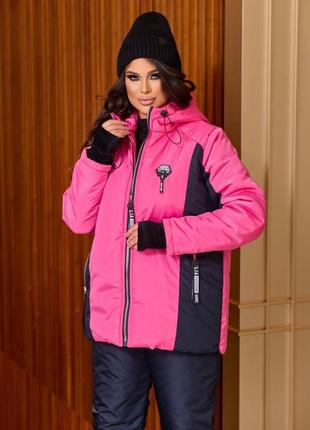 Костюм жіночий зимовий лижний куртка та штани розм.48-583 фото