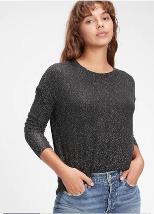 Новый с биркой лонгслив реглан gap luxe tunic t-shirt с круглым вырезом2 фото