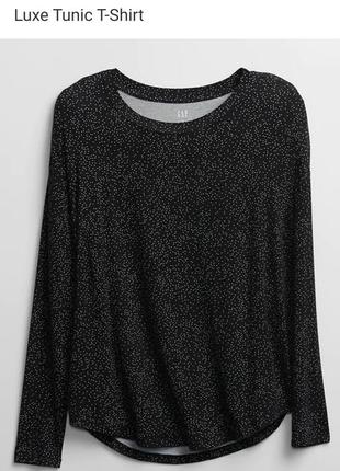 Новый с биркой лонгслив реглан gap luxe tunic t-shirt с круглым вырезом