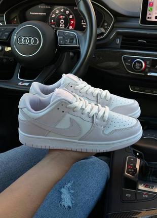 Кроссовки nike sb dunk low retro white easy pink7 фото