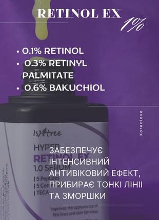 Isntree hyper retinol ex 1.0 serum з 1% retinol ex