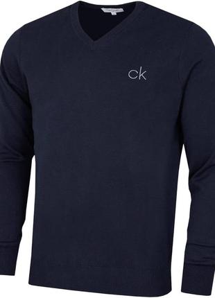 Чоловічий легкий светр calvin klein / пуловер кельвін кляйн оригінал / легка кофта2 фото